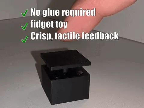 Bouton poussoir magnétique anti-stress