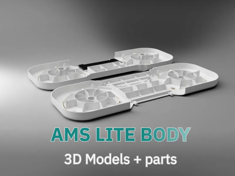 AMS Lite body 3D model / CAD FILE and cutout parts