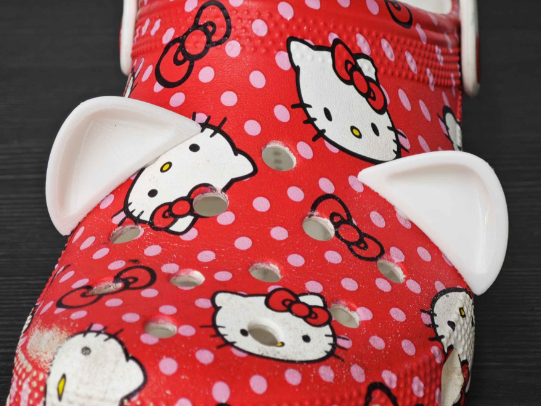 Hello Kitty Ears for Crocs Sandals vent plug