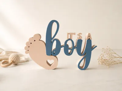 It's a boy Deko Schild