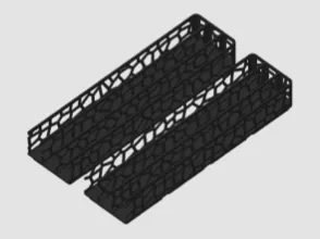Gridfinity Multi Long Ruler Storage