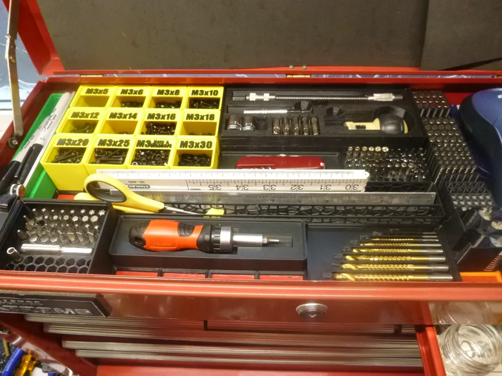 Gridfinity Multi Long Ruler Storage - Free 3D Print Model - MakerWorld