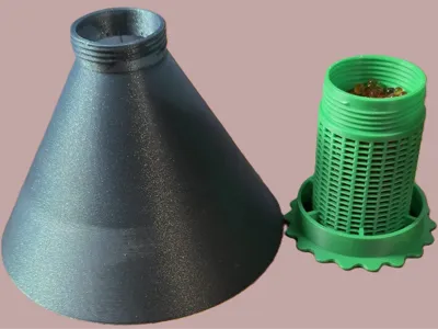 Funnel - Spool High Air Flow Desiccant Holder