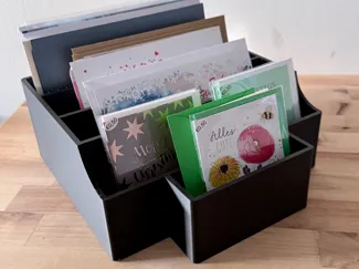 Organisationsbox für Grußkarten