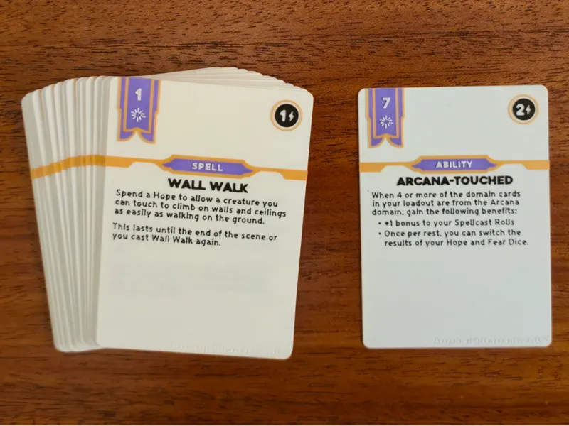 Daggerheart - Arcana Domain Cards
