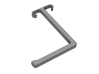 Wire Rack Clip Hook - 55mm wire-to-wire
