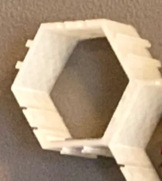 Minifig Figure Hexagon Wall Display