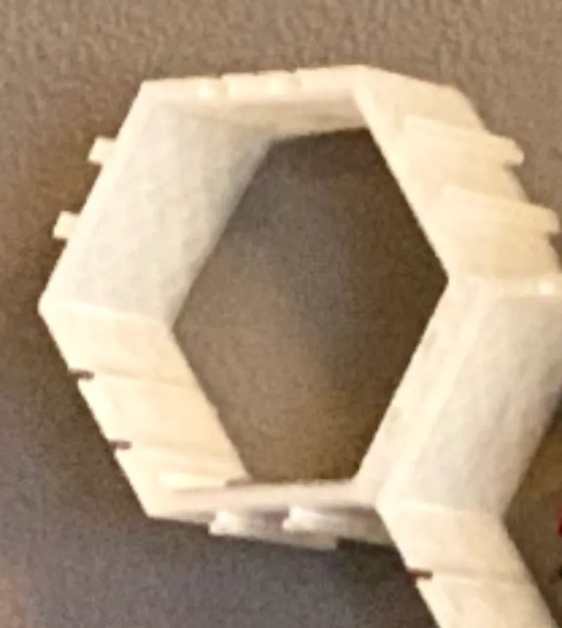 Minifig Figure Hexagon Wall Display