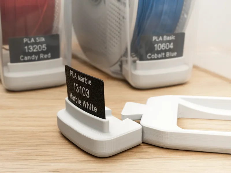 Label Stand for 4L Cereal Boxes (Modular Design)