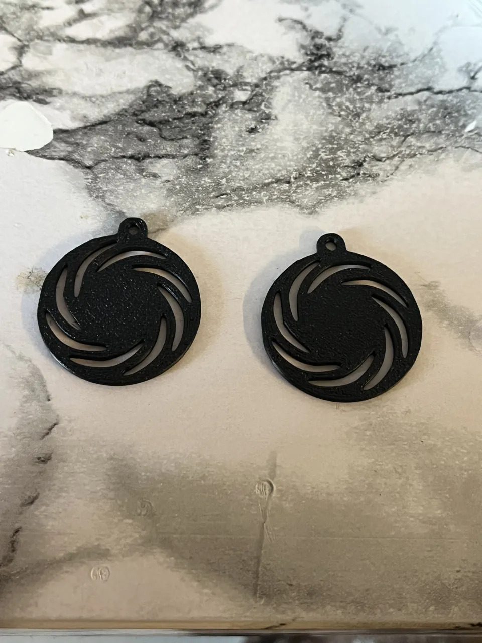 swirl earrings view 2