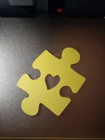 Cœur puzzle sensibilisation autisme — photo 3