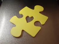 Cœur puzzle sensibilisation autisme — photo 1