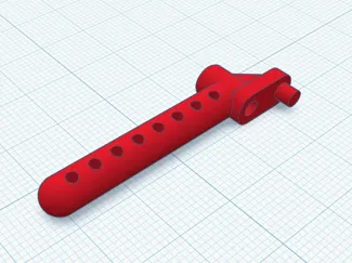 HPI RS4 RC car rear body mount post