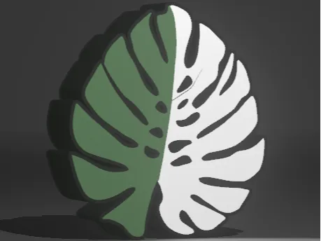 Monstera Variegata Lichtbox