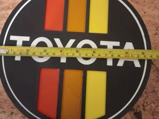 toyota logo led lightbox light sign