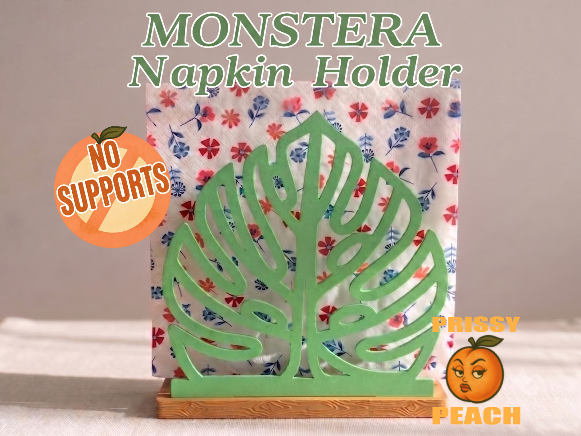 Monstera Napkin Holder