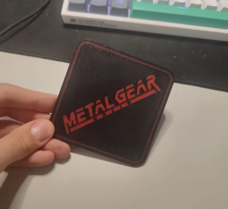 Metal Gear drink coaster
