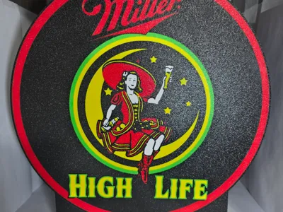 Miller High Life Lightbox