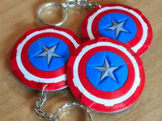 Captain America's Shield Keychain