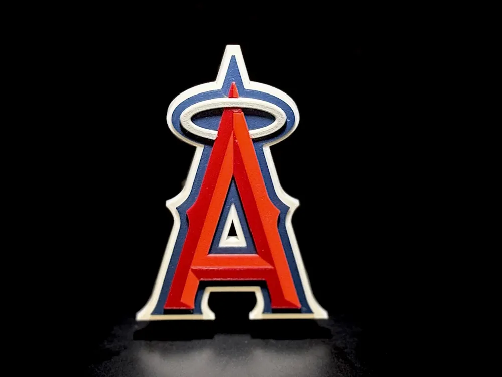 Angeles Hand Sign MLB Los Angeles Angels Floating Logo Sign v3 - Free 3D Print Model ...