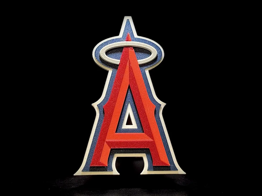 Angeles Hand Sign MLB Los Angeles Angels Floating Logo Sign v3 - Free 3D Print Model ...