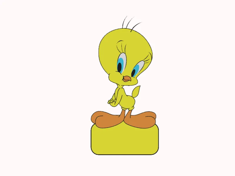 Tweety Keychain (Custom Name)