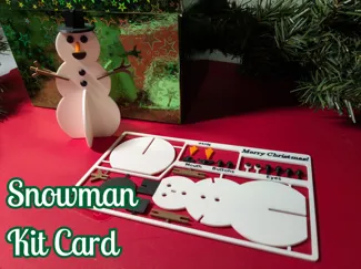 Snowman Kit Card (customizable options)