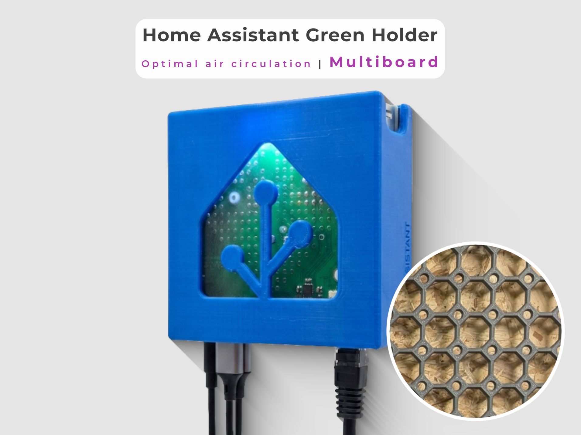 Home Assistant Green Holder for Multiboard