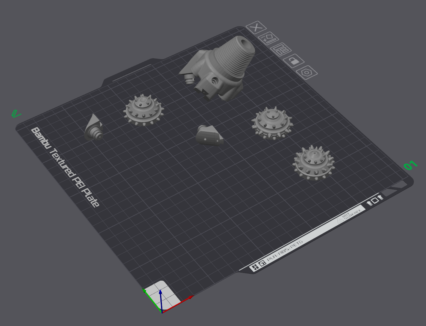 Miniatura 2 do modelo 3D TriCone Drillbit