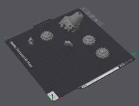 50% scale, 0.2mm layer, 2 walls, 15% infill