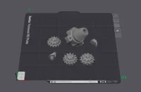 50% scale, 0.2mm layer, 2 walls, 15% infill