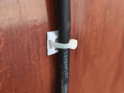 Zip tie cable mount