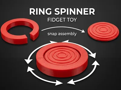 Fidget Ring Spinner Toy