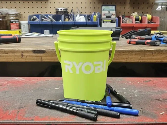 Mini Ridgid Tool Bucket - Tool Brand Organizer