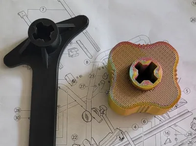 Menabo tensioning knob
