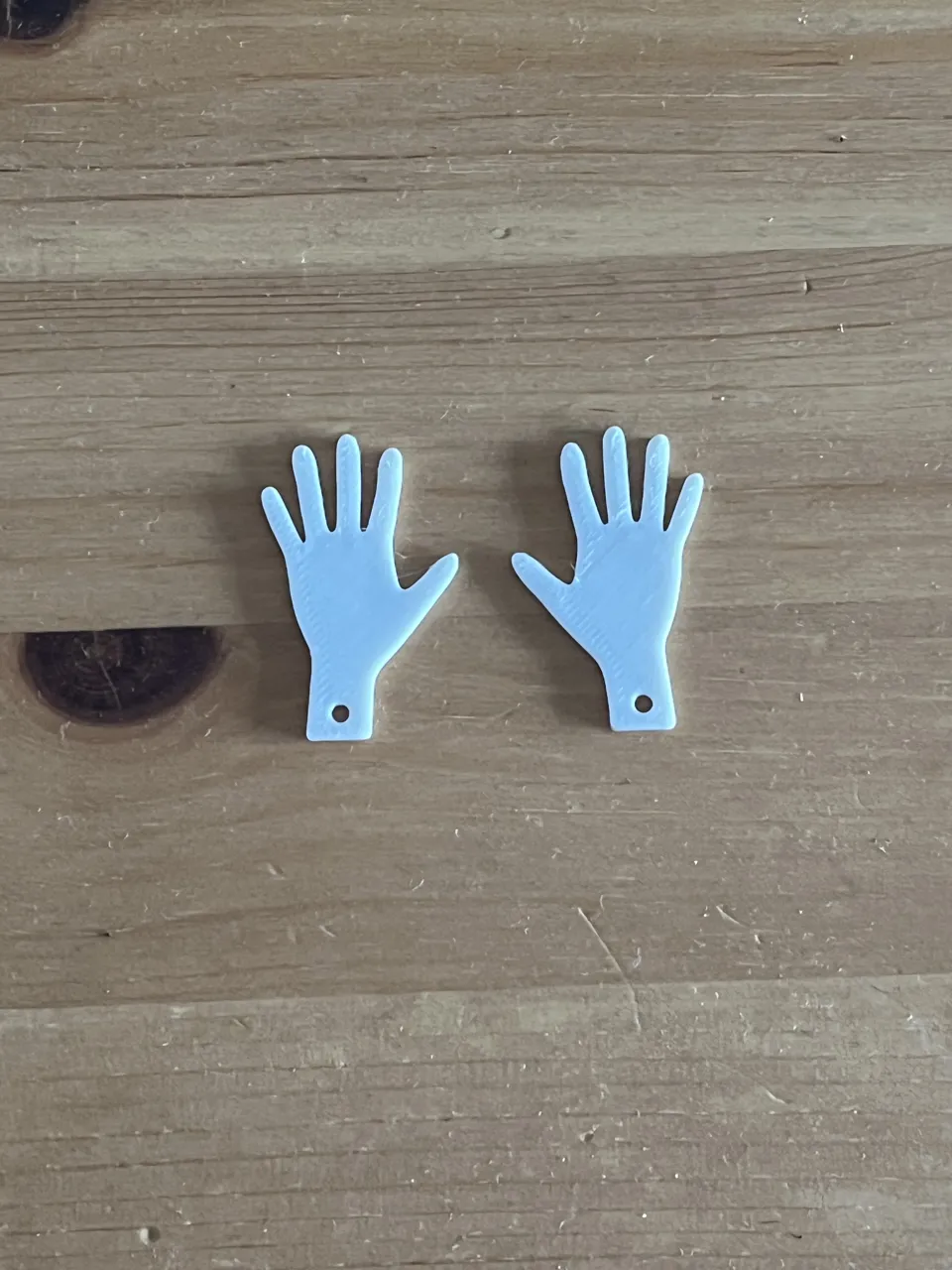 hand earrings view 2