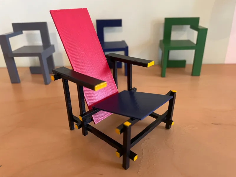 Red-Blue Chair Rietveld 1918 - Dutch design