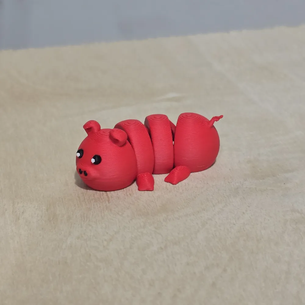Cute Pig Flexi (Plus Keychain) - Free 3D Print Model - MakerWorld