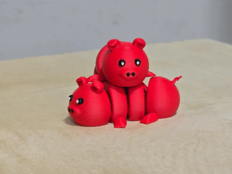 Cute Pig Flexi (Plus Keychain)