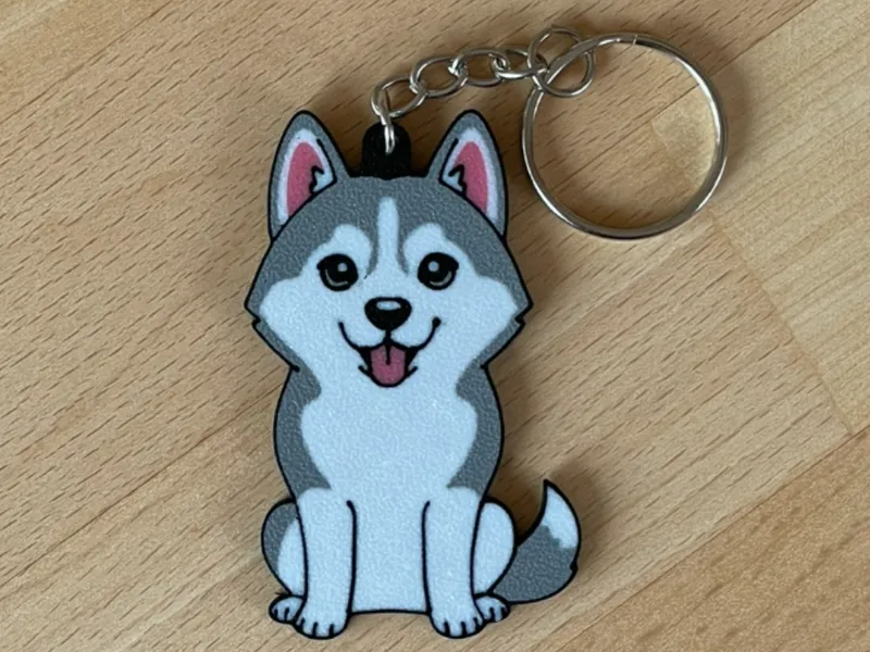 Keychain Husky
