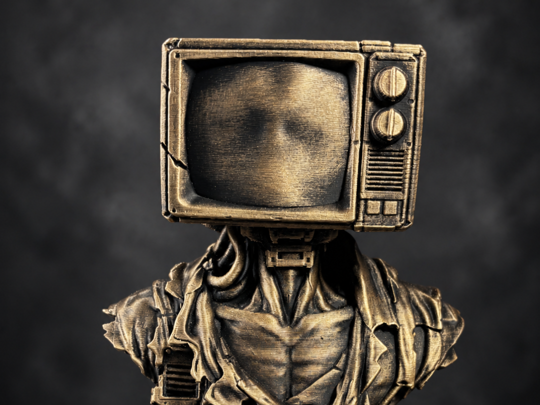 Dead Channel TV Head Bust 3D model