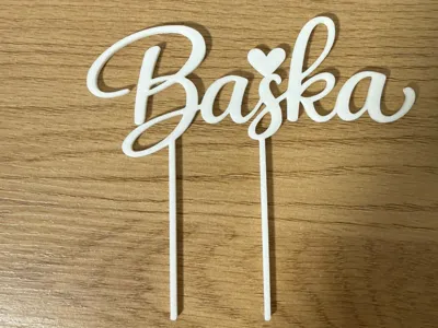 Baška cake topper/cake pick