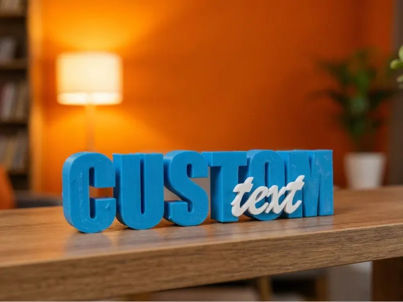 Customizable 3D layered text [generator]