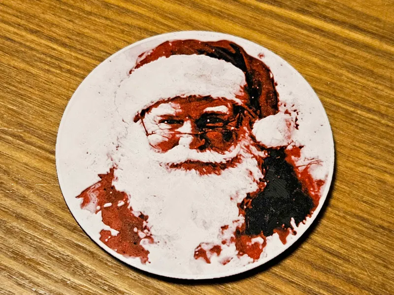 Smiling Santa Coaster