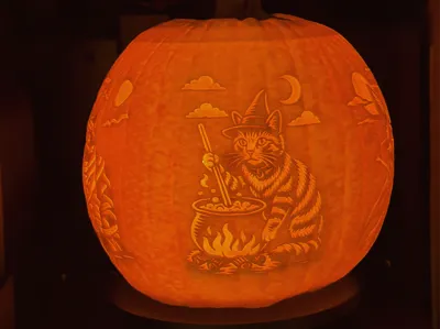 Spooky Cats Pumpkin