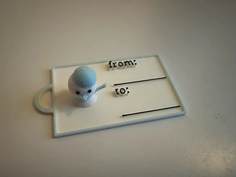 Gift Tag SnowMan