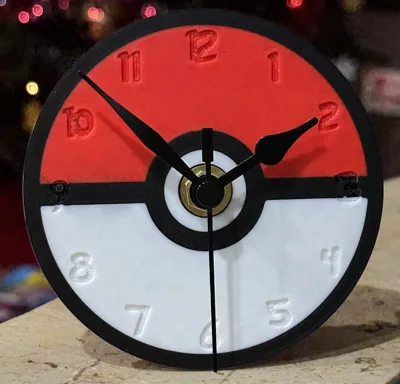 Pokeball Desk Clock