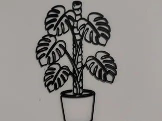 Monstera wall art decor