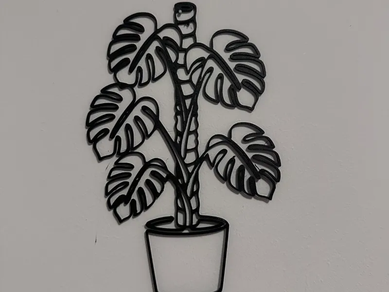 Monstera wall art decor