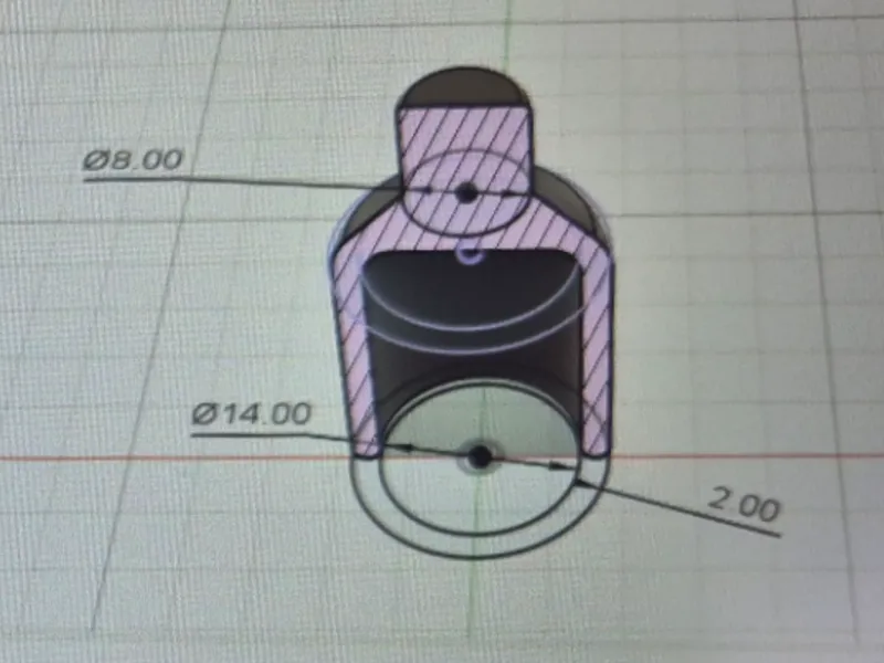 Adapter für Kugellager 608Z